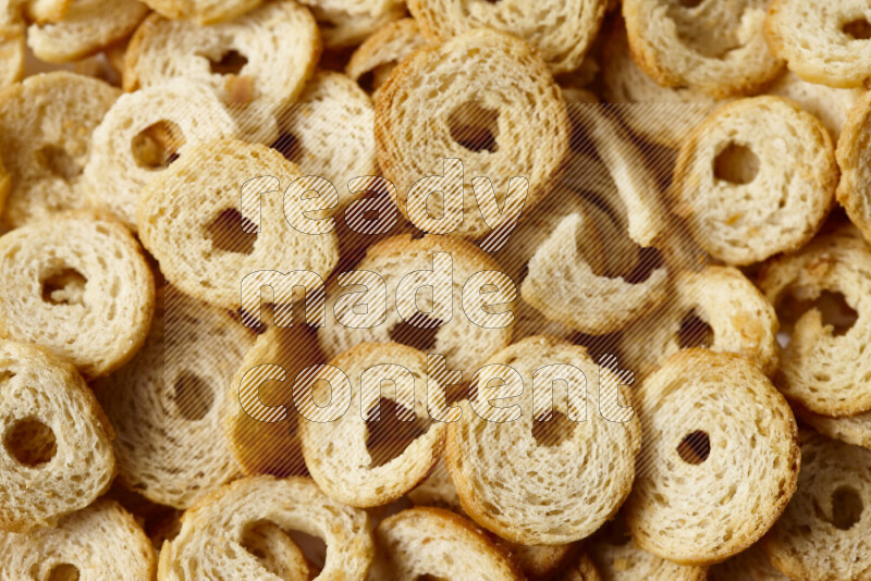 Assorted snacks on white background