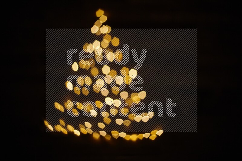 Bokeh light in geometric shape