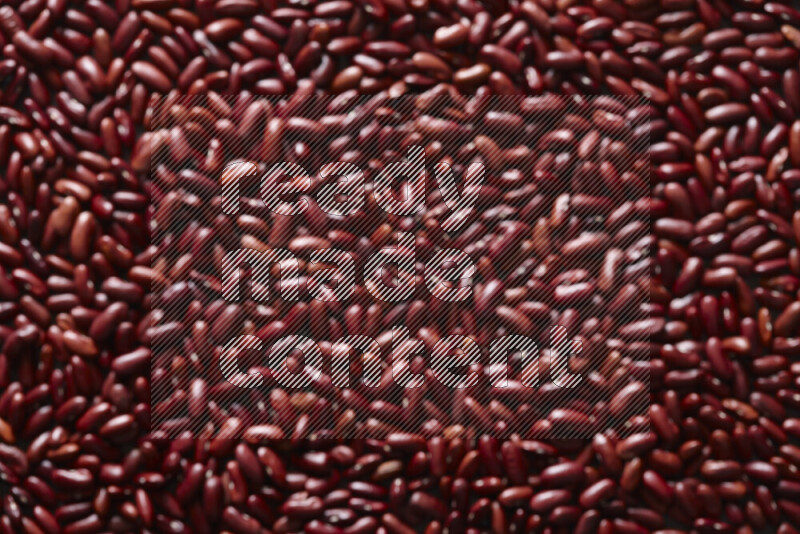 Out of focus red kidney beans filling the frame