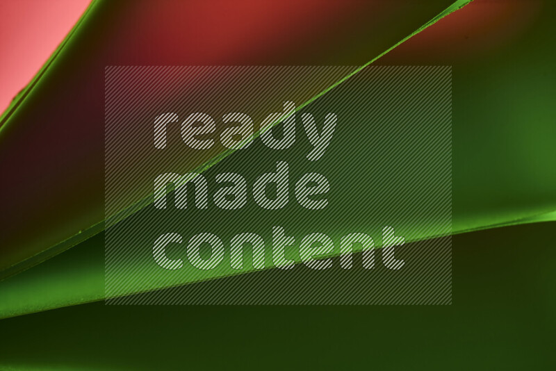 فن تجريدي يعرض منحنيات مع تدرجات الألوان الدافئة والباردة مكونه بضوء ملون