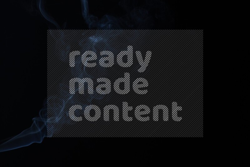 Wavy smoke motion in blue