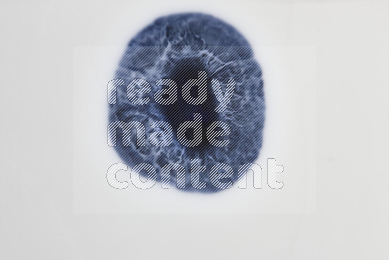 A close-up of abstract swirling patterns in blue and white