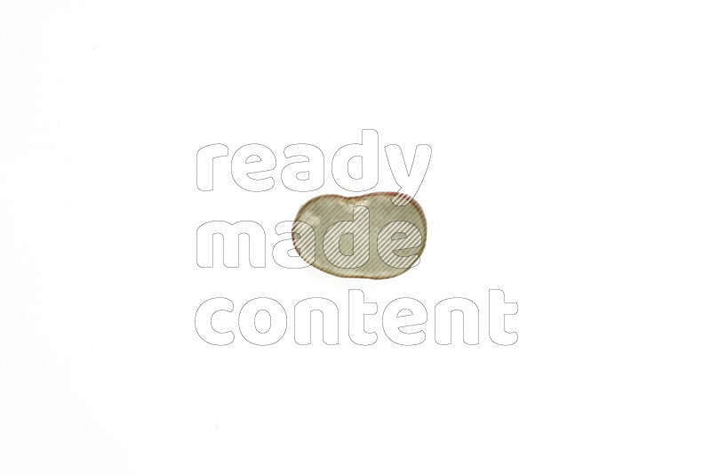 Peach slices on illuminated white background