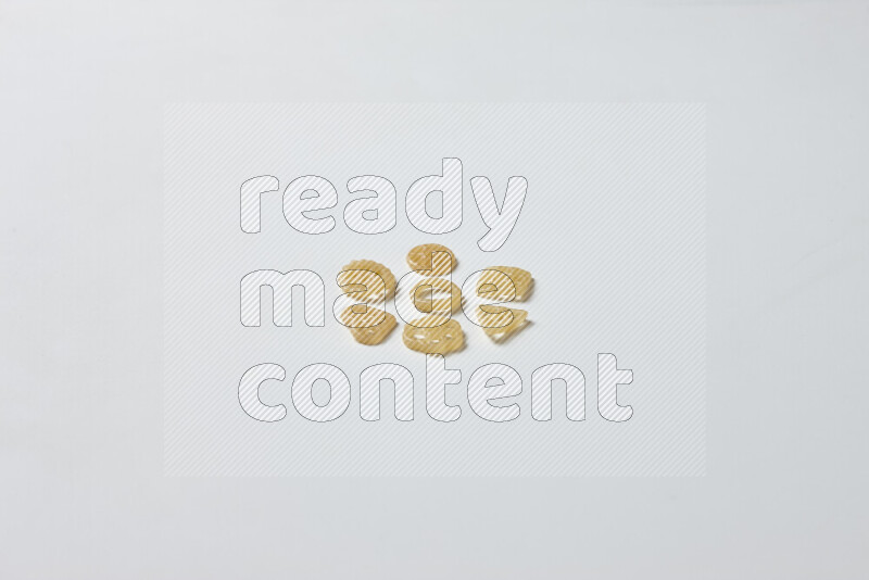 Snacks on white background