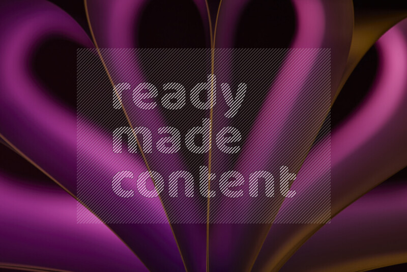 An abstract art piece displaying smooth curves in pink gradients created by colored light