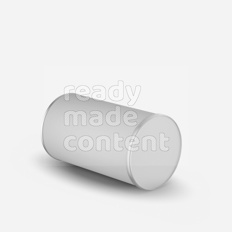 Paper tube mockup with matte label and plastic cap isolated on white background 3d rendering