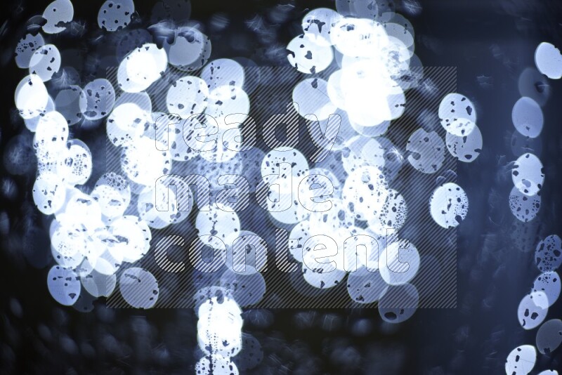 Bokeh light in white with water drops