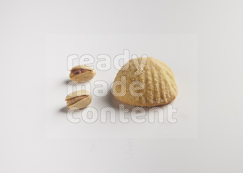 Single Piece of Maamoul direct on white background