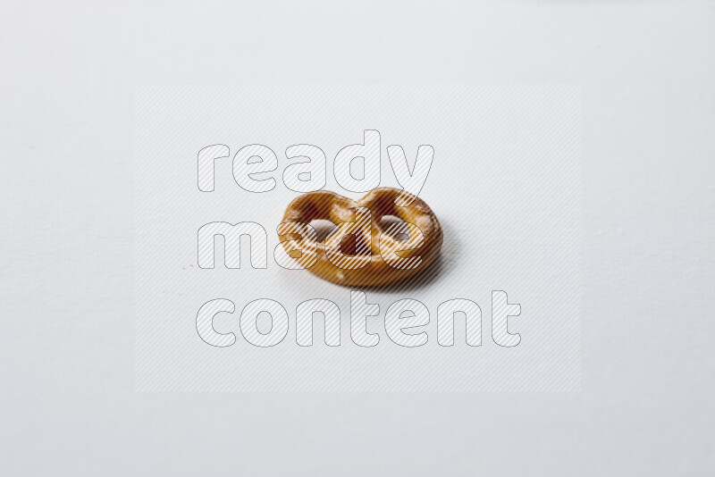 Pretzels snacks on white background