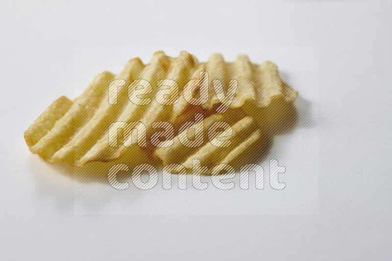 Chips snacks on white background