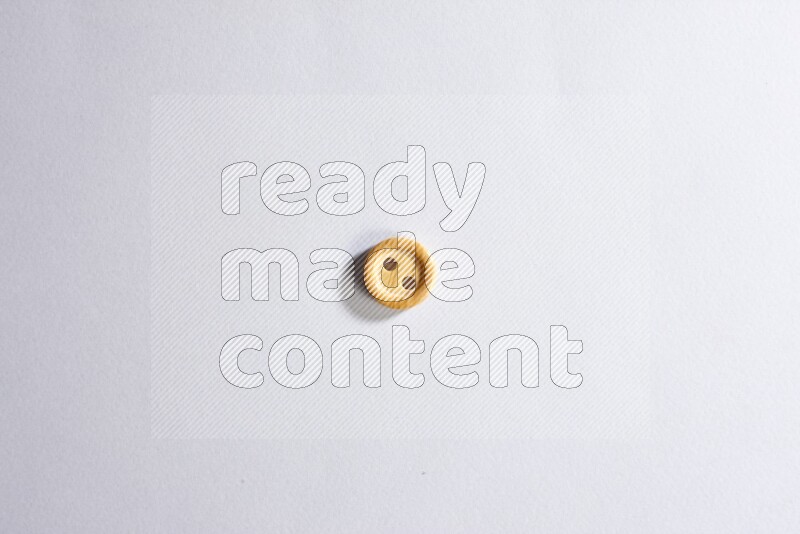 One colored button on grey background