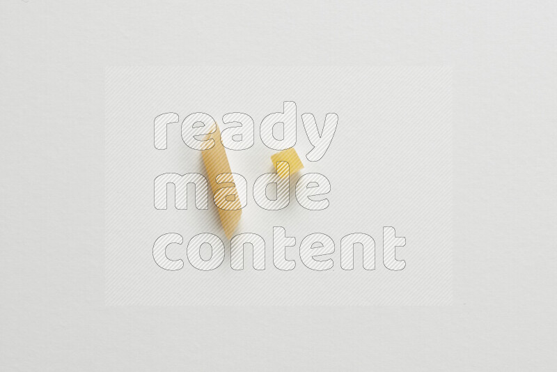 Different pasta types on white background