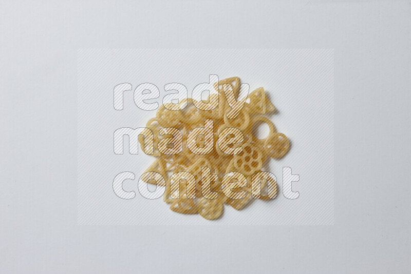Snacks on white background