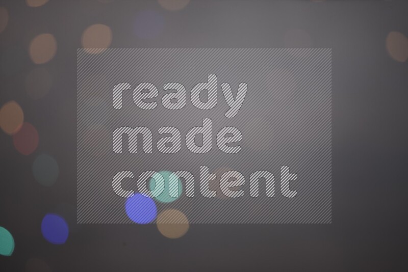 Abstract bokeh light with flare haze