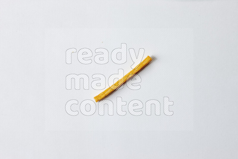 Assorted snacks on white background