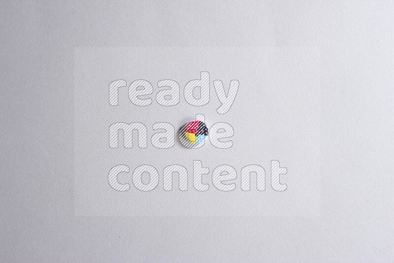 One colored button on grey background