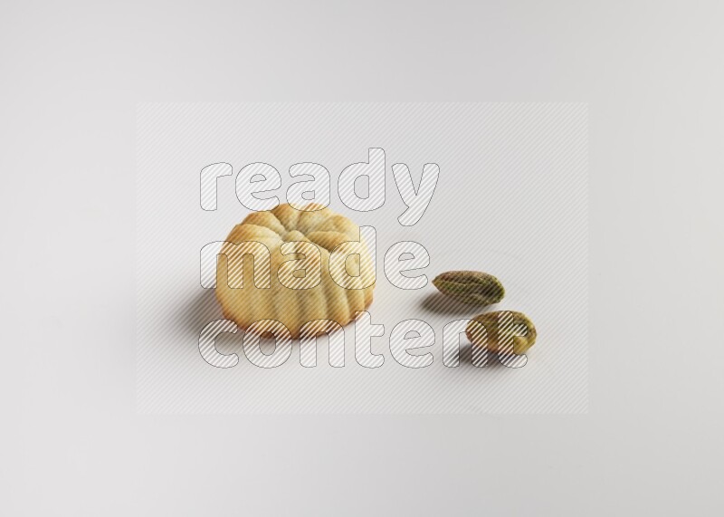 Single Piece of Maamoul direct on white background