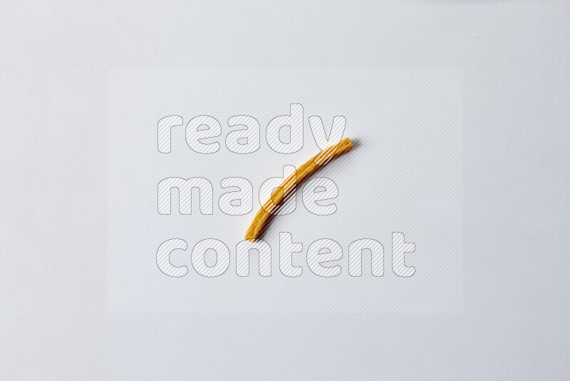 Assorted snacks on white background