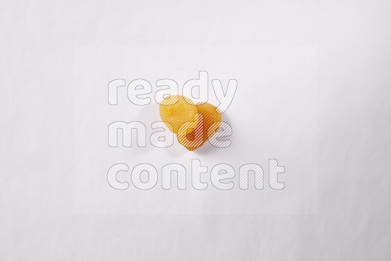 Dried apricots on white background