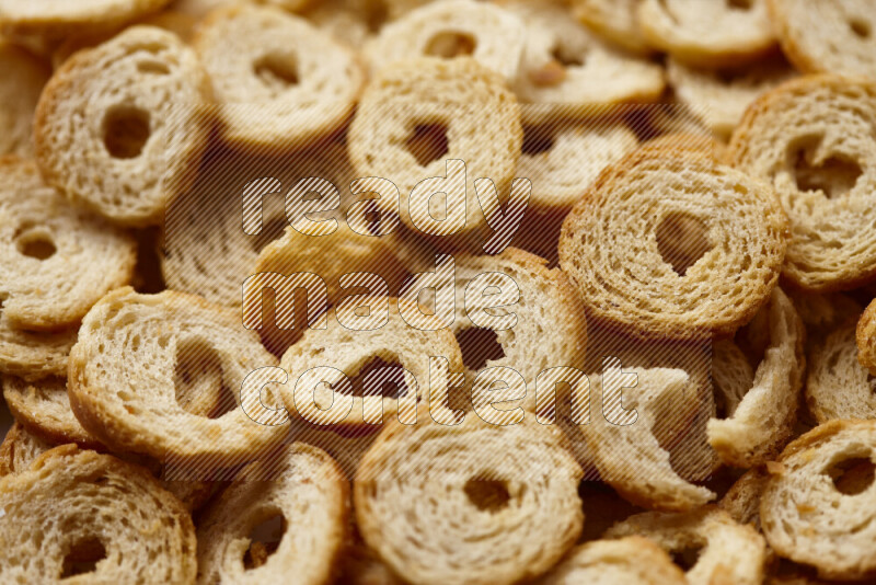 Assorted snacks on white background