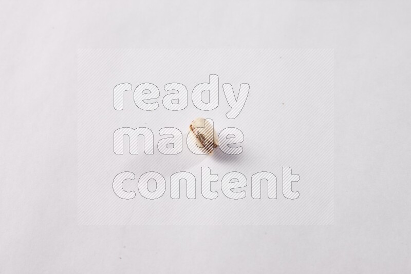 Pistachios on white background