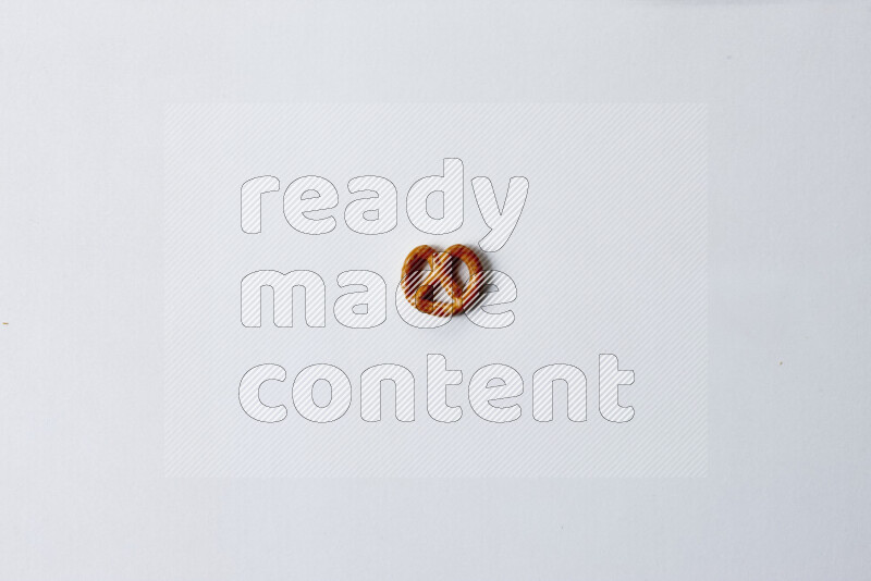 Pretzels snacks on white background