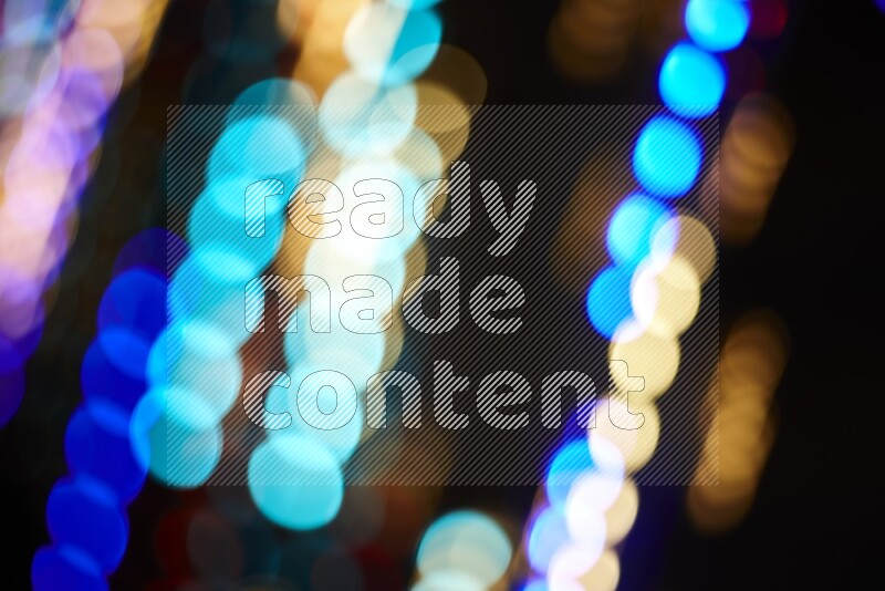 Abstract bokeh light in multicolor