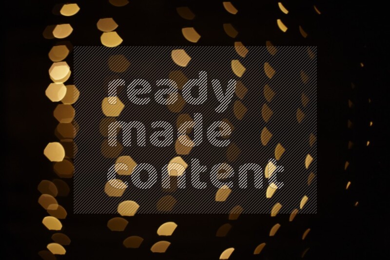 Bokeh light in geometric shape