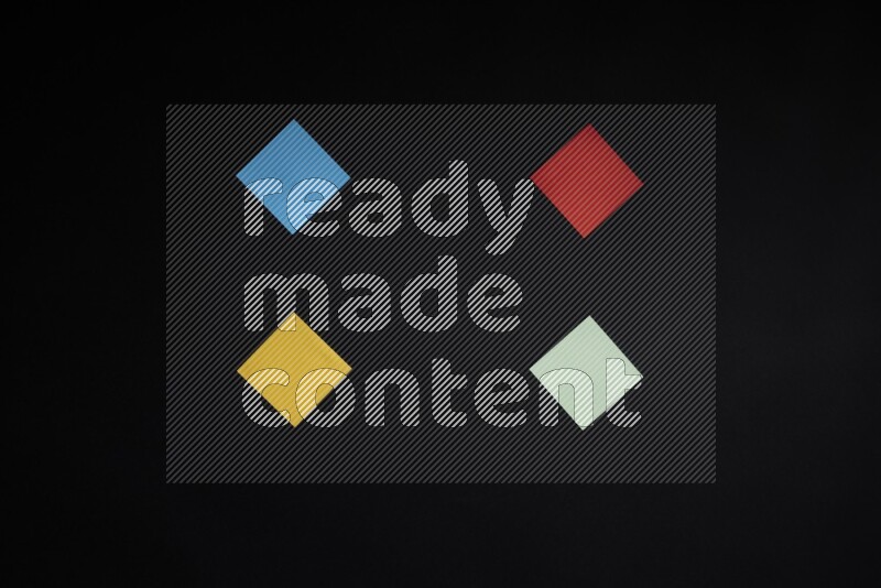 Colored notes on black background