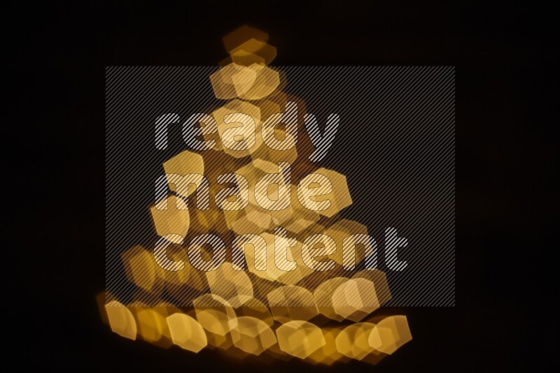 Bokeh light in geometric shape