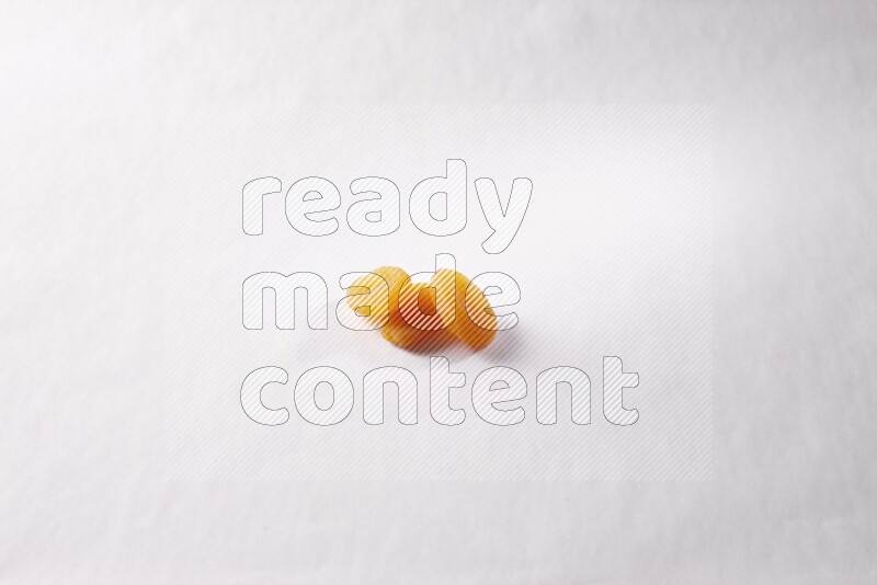 Dried apricots on white background