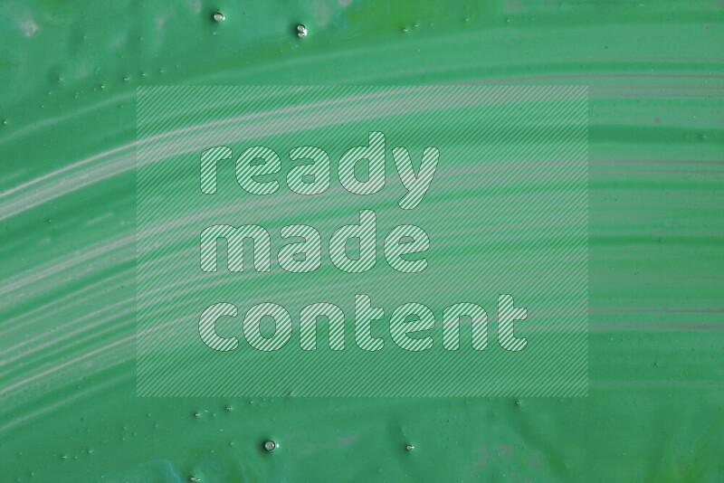 Close-ups of abstract green paint texture in different shapes