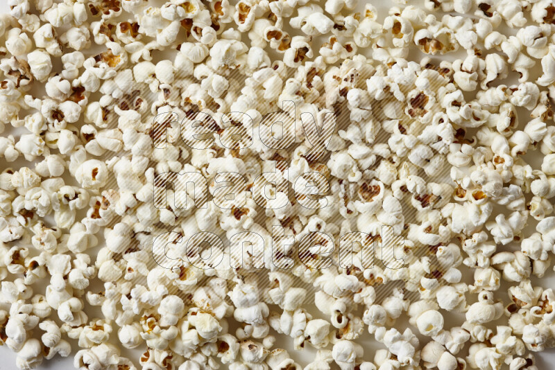 Popcorn snacks on white background