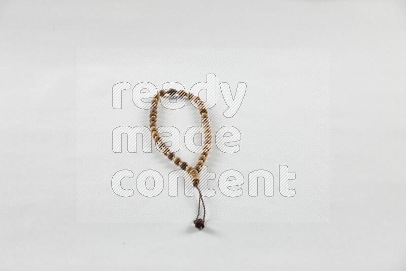 A prayer beads placed on white background