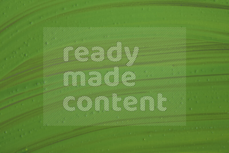 Close-ups of abstract green paint texture in different shapes