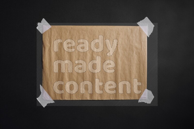 Craft paper on black background