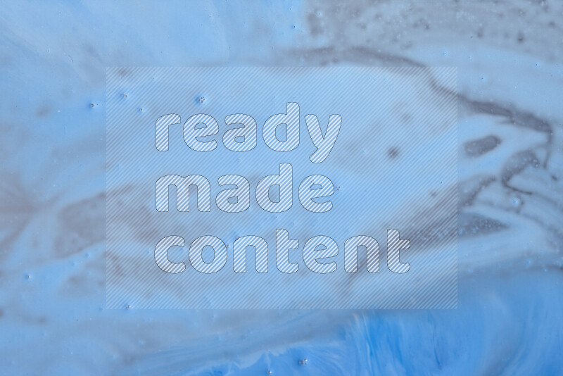 Close-ups of abstract blue paint texture in different shapes