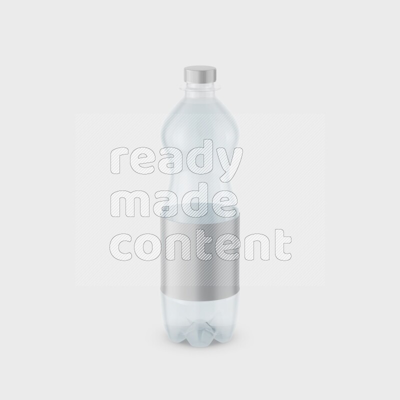 Plastic bottle mockup with a label isolated on white background 3d rendering