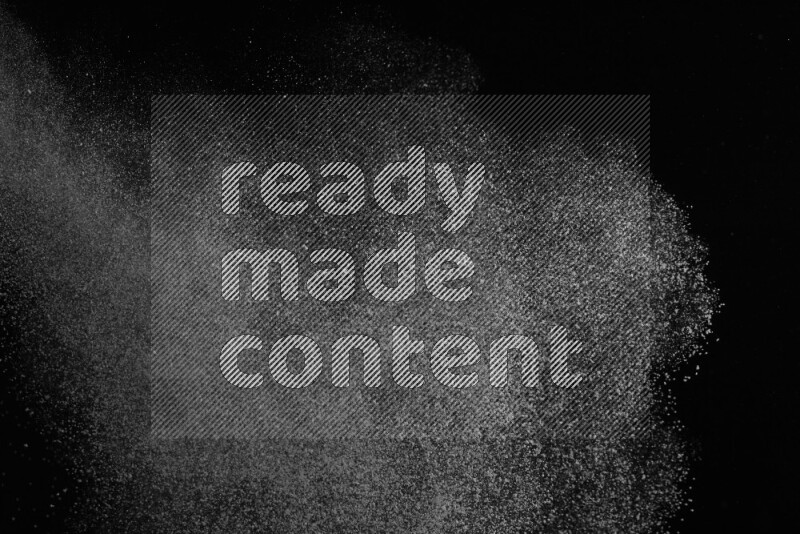 Snow spray on black background