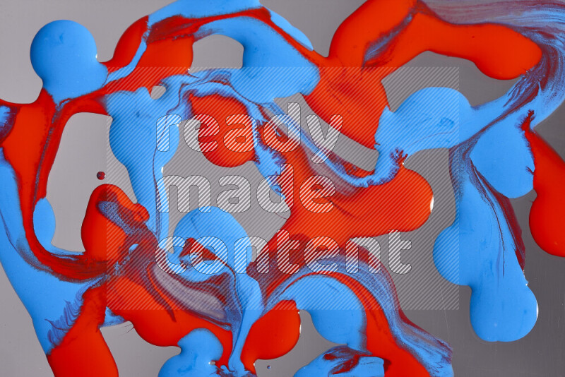 Abstract colorful background with mixed of red and blue paint colors