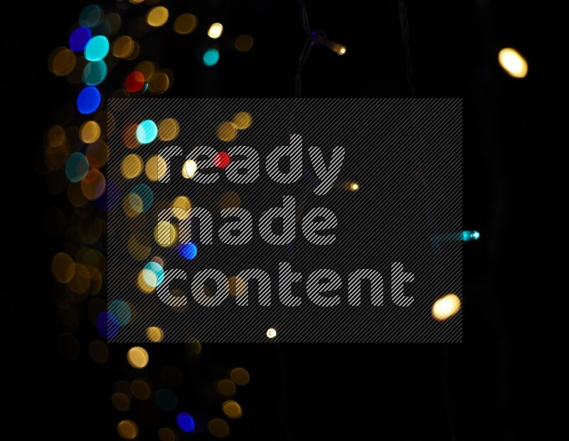 Bokeh light in multicolor