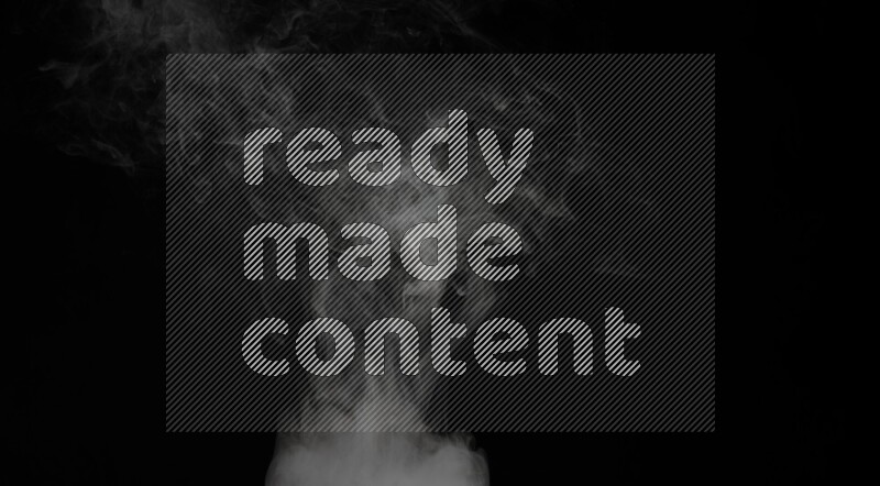 irregular white smoke on black background.