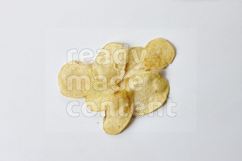 Chips snacks on white background