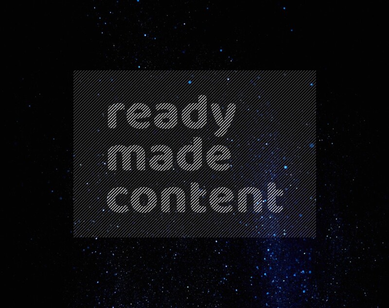 Blue glitter powder isolated on black background