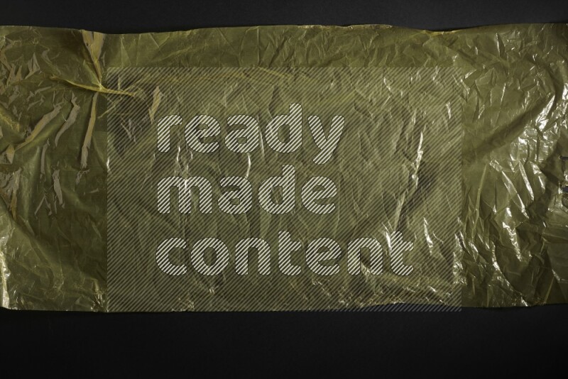 Colored plastic textures on black background