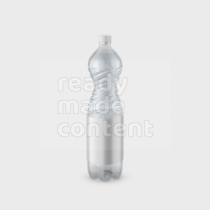 Plastic bottle mockup with a label isolated on white background 3d rendering