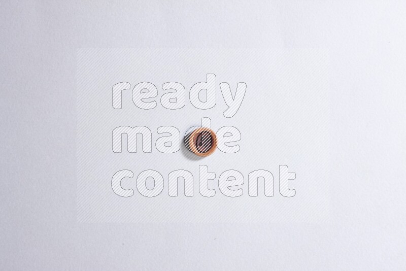 One colored button on grey background