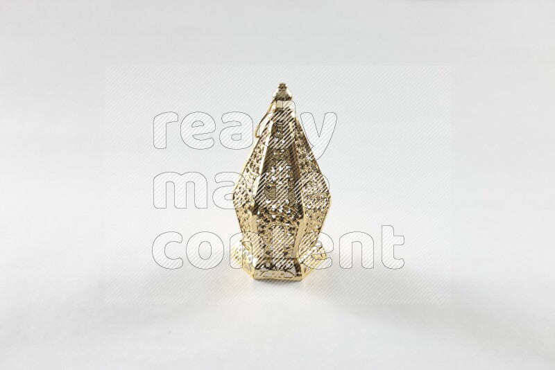 A ramadan lantern placed on white background