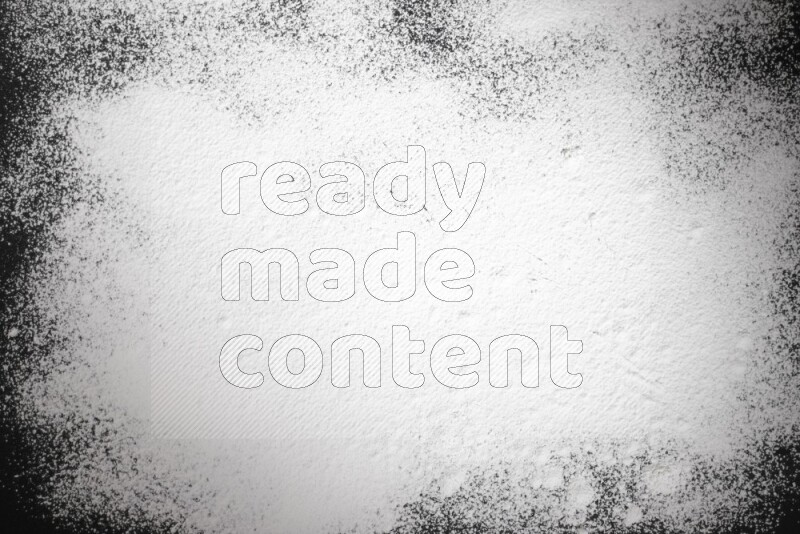 Flour powder filling the frame