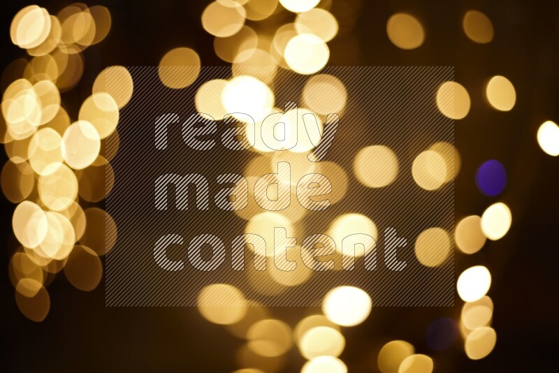 Bokeh light in yellow